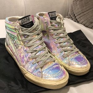 RARE Golden Goose Deluxe Iridescent Slide Sneakers